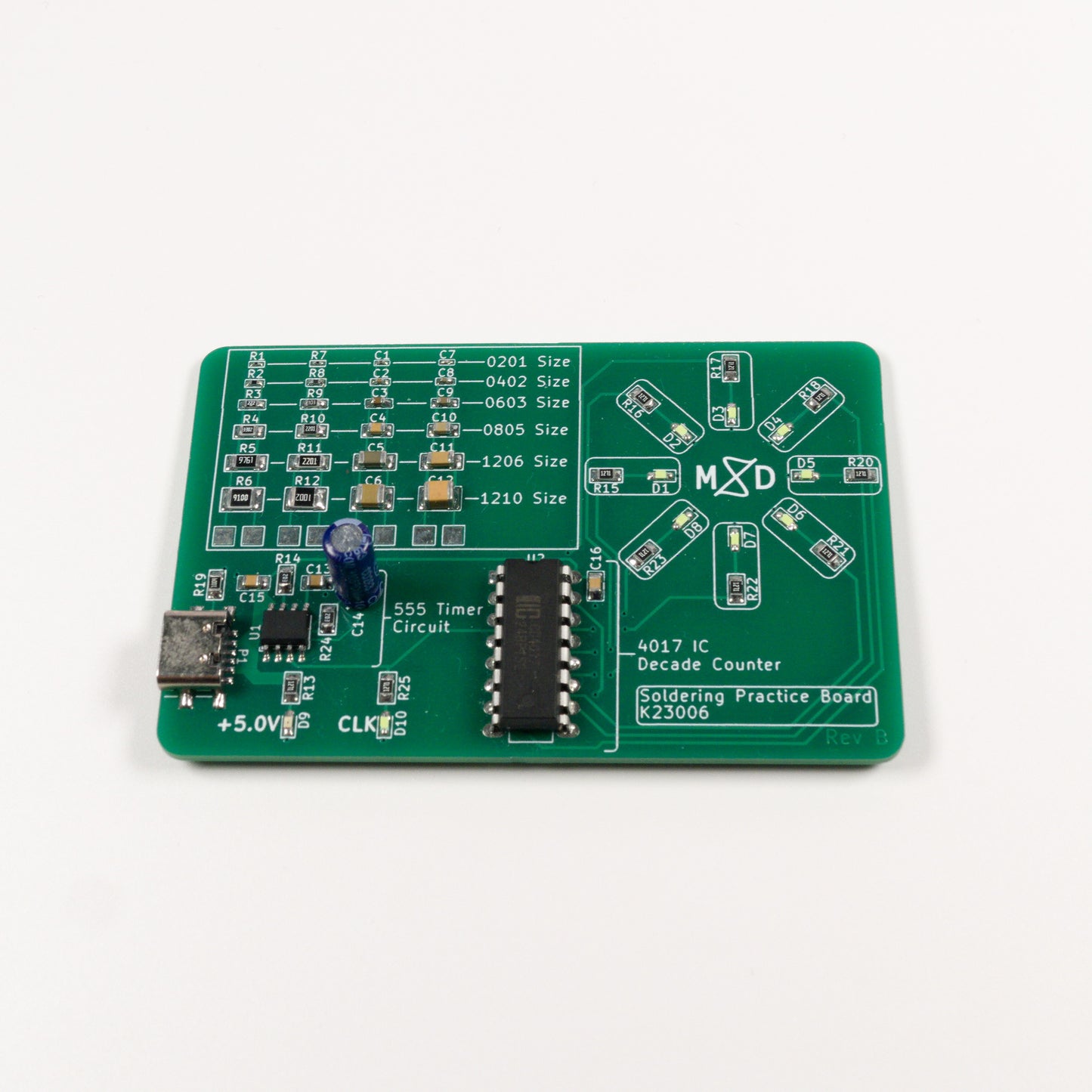Soldering Practice PCB Kit - Mixed Signal Development