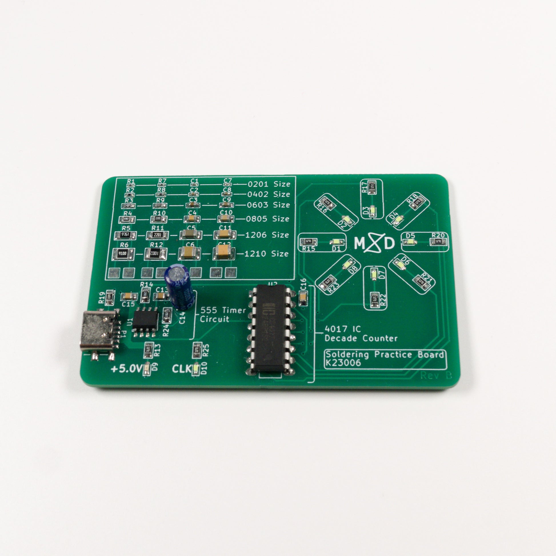 Soldering Practice PCB Kit - Mixed Signal Development