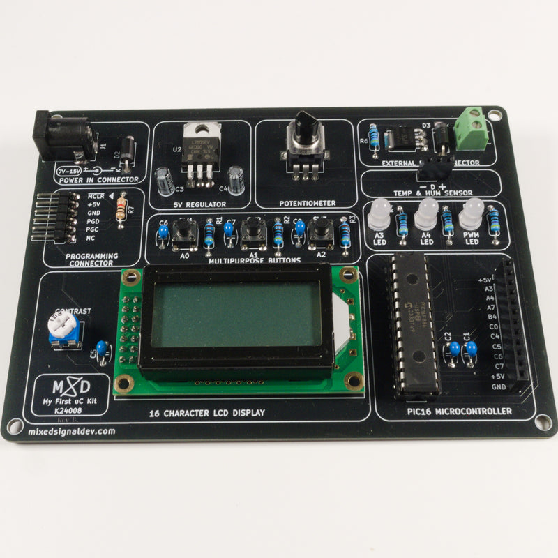 My First uC DIY Kit - Mixed Signal Development