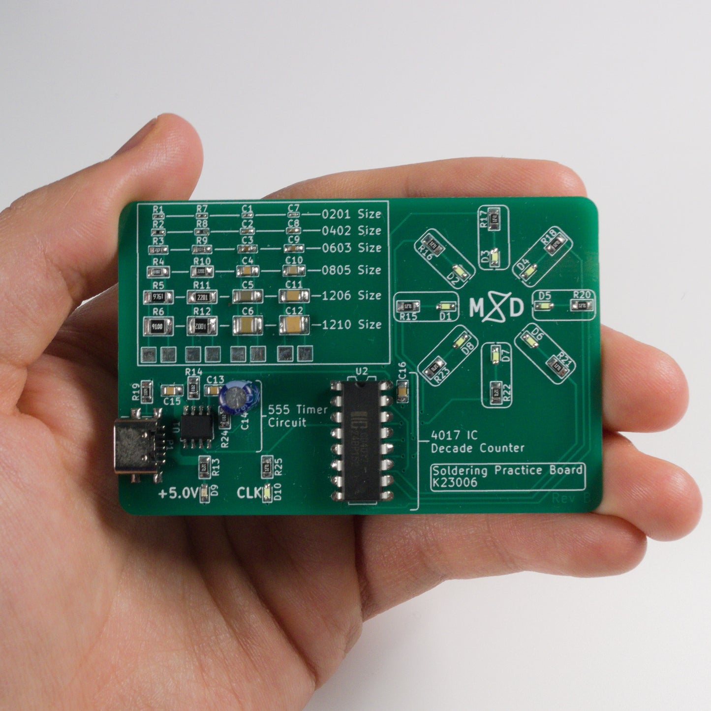 Soldering Practice PCB Kit - Mixed Signal Development
