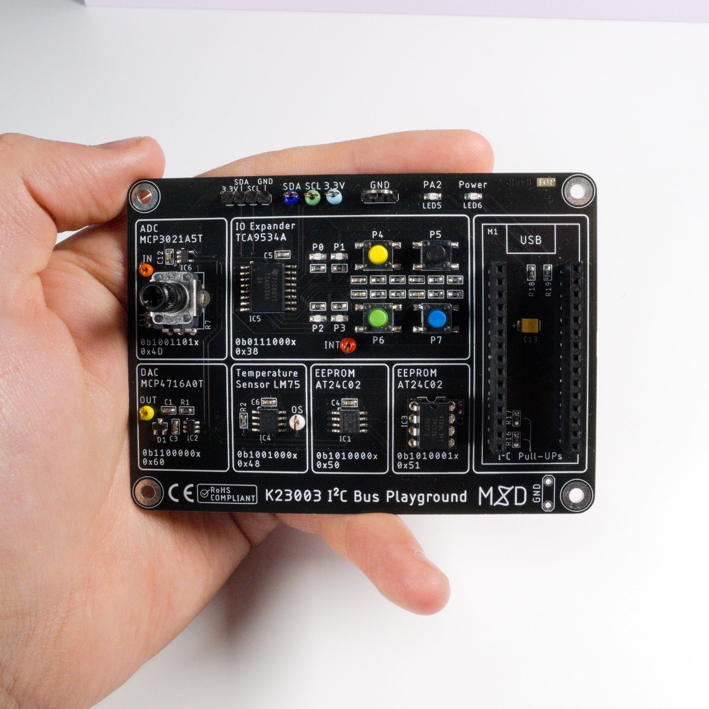 I2C Bus Playground DIY Kit - Mixed Signal Development