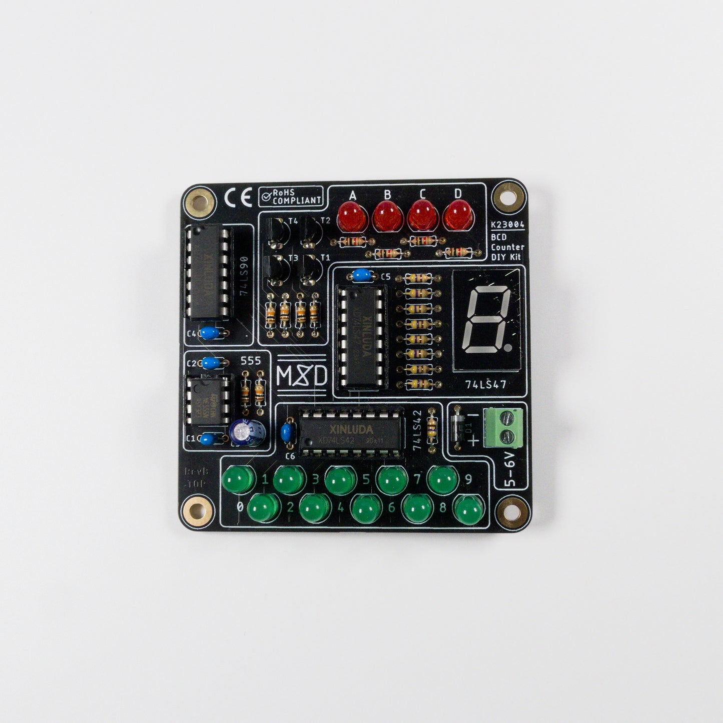 BCD Counter PCB Kit - Mixed Signal Development