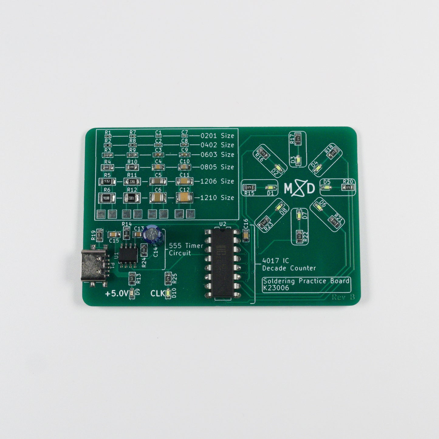 Soldering Practice PCB Kit - Mixed Signal Development
