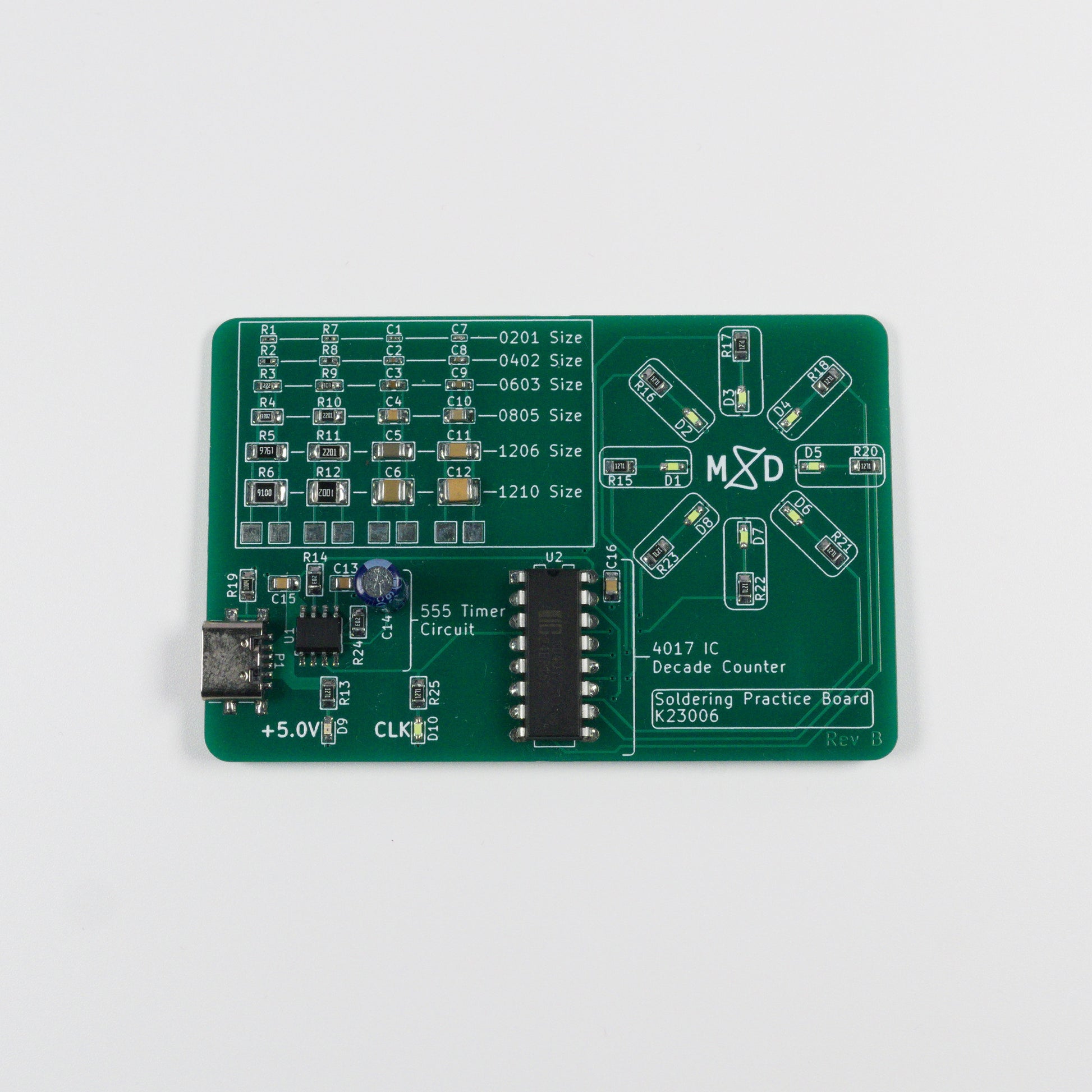 Soldering Practice PCB Kit - Mixed Signal Development