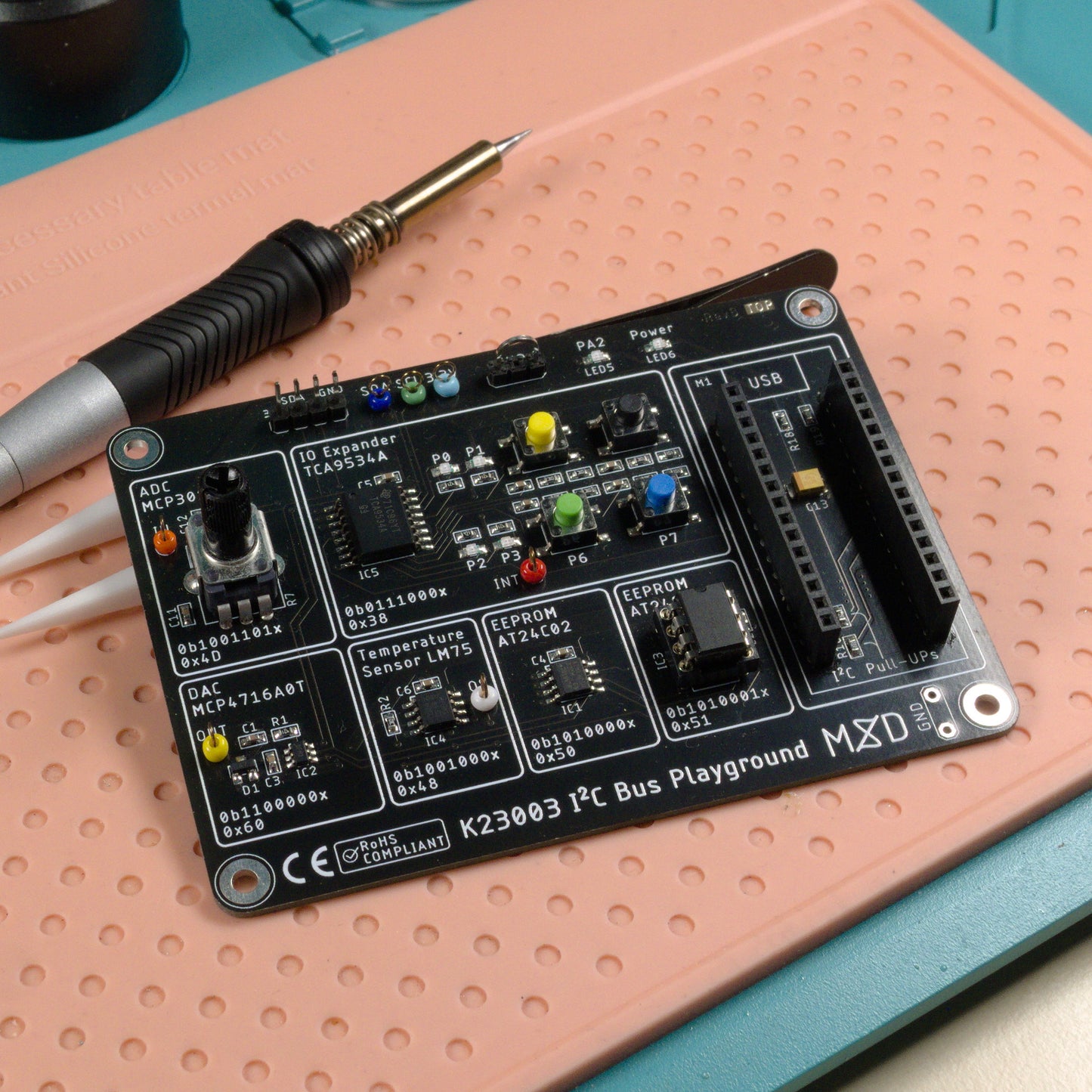 I2C Bus Playground DIY Kit - Mixed Signal Development